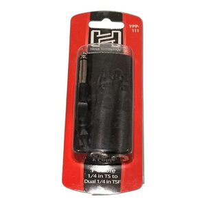 Hosa Technology Y Cable 1/4 TS To Dual 1/4 TSF Audio Adapter Black YPP-111